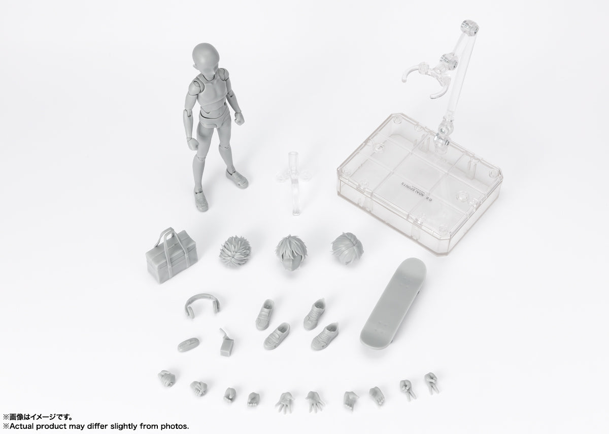 S.H.Figuarts Body-Kun -School Life- Edition DX Set (Gray Color Ver.)